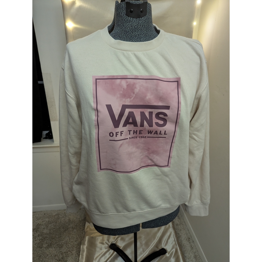 Vans Off The Wall Cream Sweatshirt